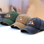 Custom Vintage Washed Denim Baseball Cap - Personalized Birthday Gifts For Cat Lovers, Cat Mom And Dad - My Cat Is My Boss