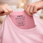 Custom Inside Neck Print T-Shirt - Personalized Father's Day Birthday Gifts For Dad, Daughter - Always Your Little Kid
