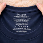 Custom Inside Neck Print T-Shirt - Personalized Father's Day Birthday Gifts For Dad, Son, Daughter - Family Is The Greatest Gift