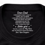 Custom Inside Neck Print T-Shirt - Personalized Father's Day Birthday Gifts For Dad, Son, Daughter - Family Is The Greatest Gift