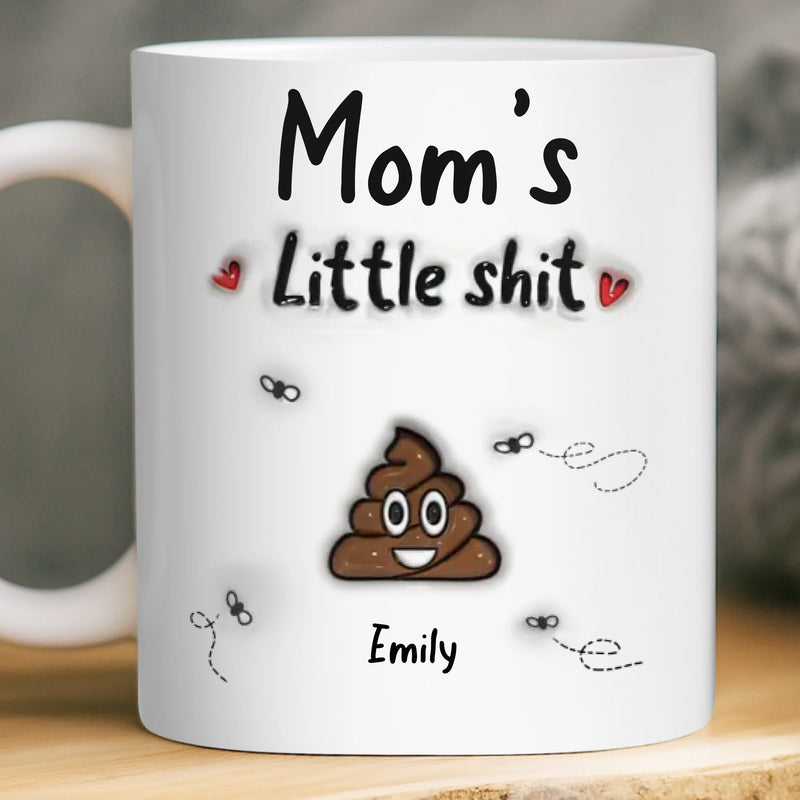 Custom 3D Inflated Effect Printed Mug - Personalized Funny Mother's Day Birthday Gifts For Mom - Mom’s Little Chaos