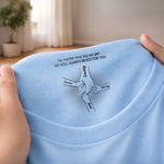 Custom Inside Neck Print T-Shirt - Personalized Father's Day Birthday Gifts For Dad - I Will Always Reach For You