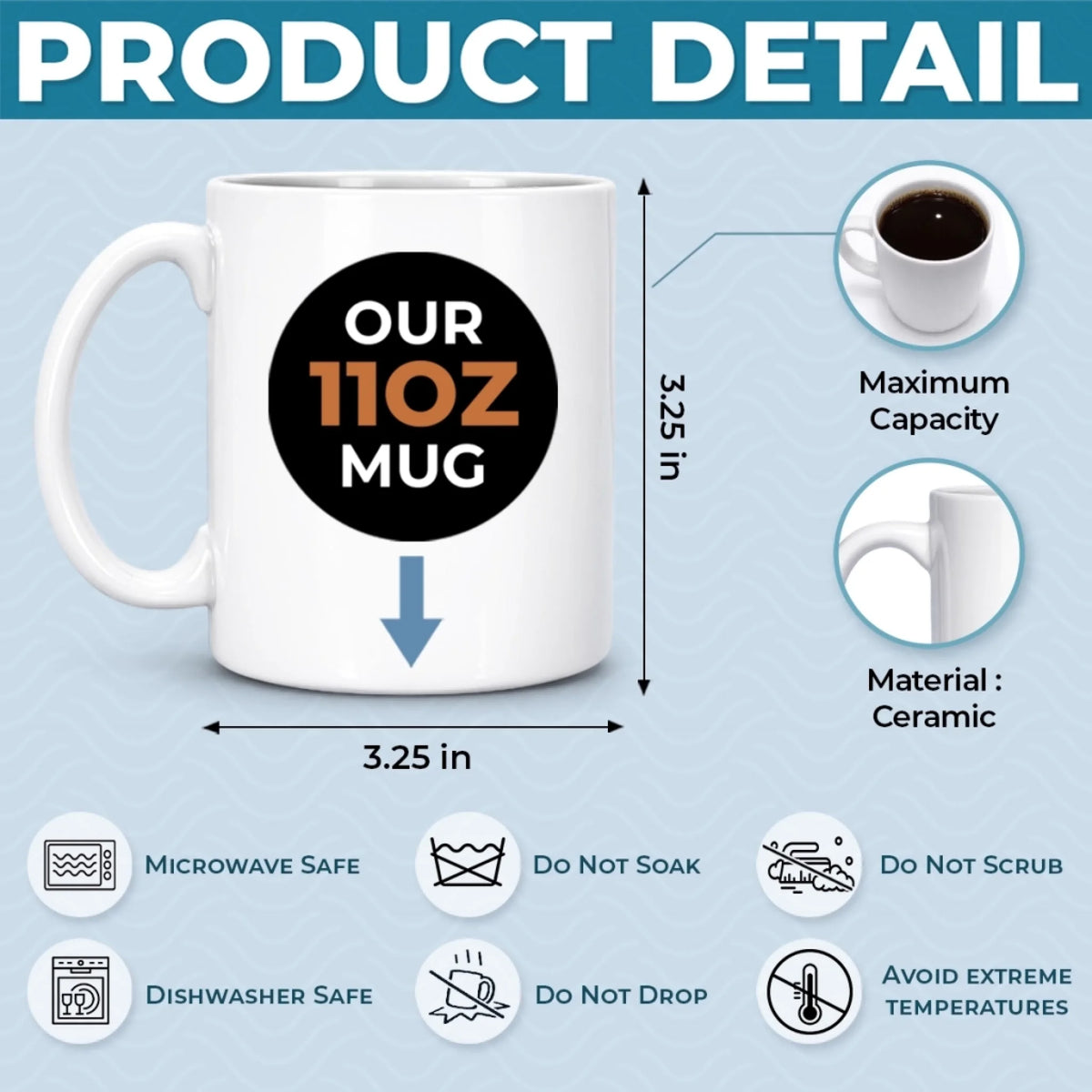 Custom 3D Inflated Effect Printed Mug - Personalized Funny Mother's Day Birthday Gifts For Mom - Mom Raised Tiny Troublemakers