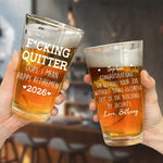 Now You Can Do Nothing All Day - Coworker Personalized Custom Beer Glass - Appreciation, Retirement Gift For Coworkers, Colleagues