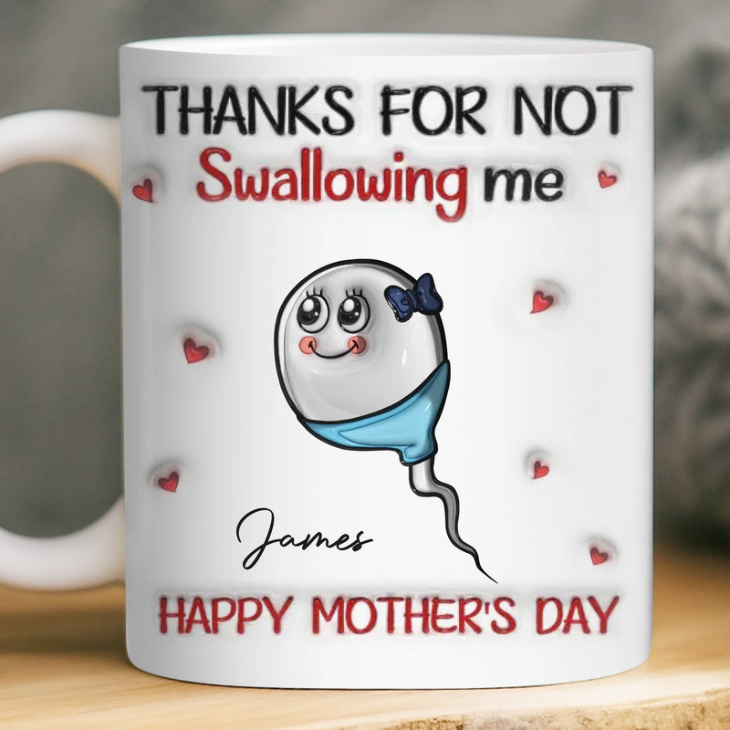 Custom 3D Inflated Effect Printed Mug - Personalized Funny Mother's Day Birthday Gifts For Mom - Mom Was Right Always