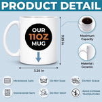 Custom 3D Inflated Effect Printed Mug - Personalized Mother's Day Birthday Gifts For Daughter-In-Law - Our Family Is Better With You