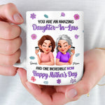 Custom 3D Inflated Effect Printed Mug - Personalized Mother's Day Birthday Gifts For Daughter-In-Law - Our Family Is Better With You