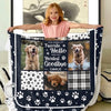 Custom Photo You Were My Hardest Goodbye - Memorial Personalized Custom Blanket - Sympathy Gift For Pet Owners, Pet Lovers