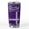 Custom Scrabble Tumbler - Personalized Mother's Day Birthday Gifts For Mom, Grandma - Powered By Love And Coffee