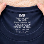 Custom Inside Neck Print T-Shirt - Personalized Father's Day Birthday Gifts For Dad - Best Dad In The World