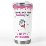 Custom 3D Inflated Effect Printed Tumbler - Personalized Mother's Day Birthday Gifts For Mom - Your Love Is My Superpower