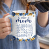 Custom Word Search Puzzle Mug - Personalized Mother's Day Birthday Gifts For Mom, Grandma - Where Her Love Lives On