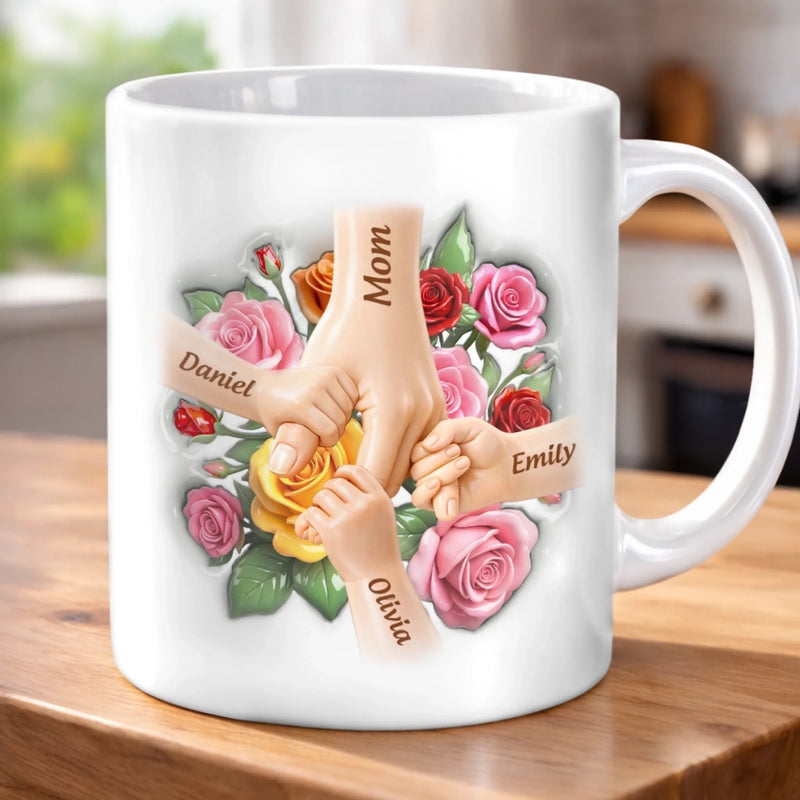Custom 3D Inflated Effect Printed Mug - Personalized Mother's Day Birthday Gifts For Mom, Grandma - The Best Part Of Me
