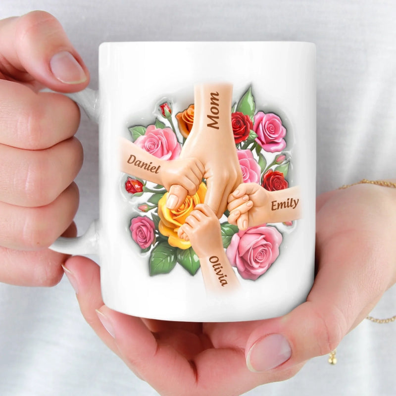 Custom 3D Inflated Effect Printed Mug - Personalized Mother's Day Birthday Gifts For Mom, Grandma - The Best Part Of Me
