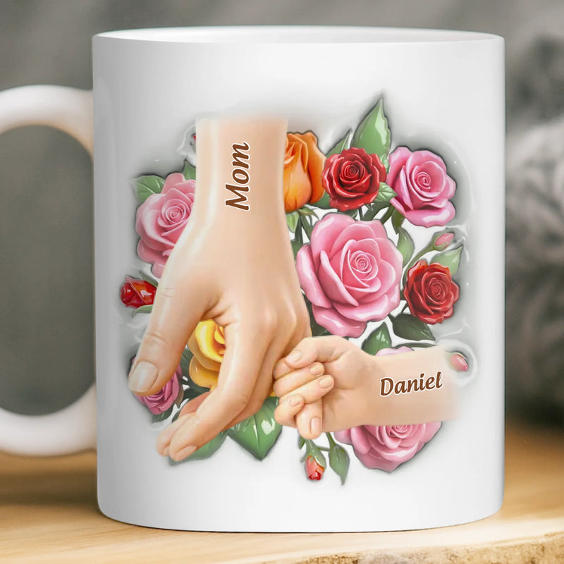 Custom 3D Inflated Effect Printed Mug - Personalized Mother's Day Birthday Gifts For Mom, Grandma - The Best Part Of Me