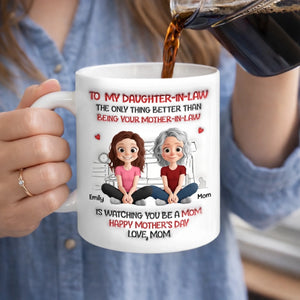 Custom 3D Inflated Effect Printed Mug - Personalized Mother's Day Birthday Gifts For Daughter-In-Law - So Much Grace, So Much Love