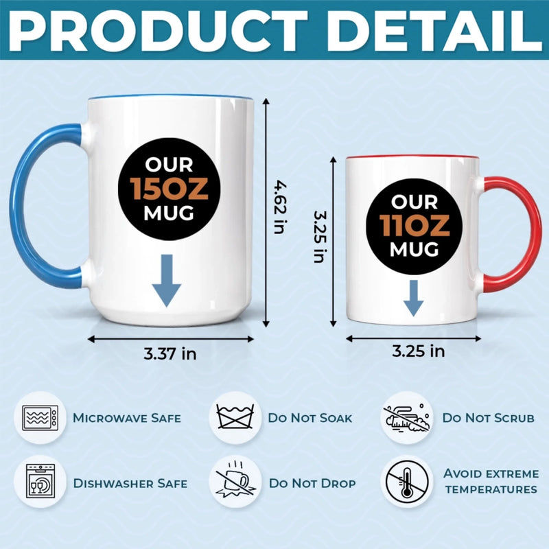 Custom Accent Mug - Personalized Birthday Gifts For Daughter-In-Law - Lucky To Call You Family
