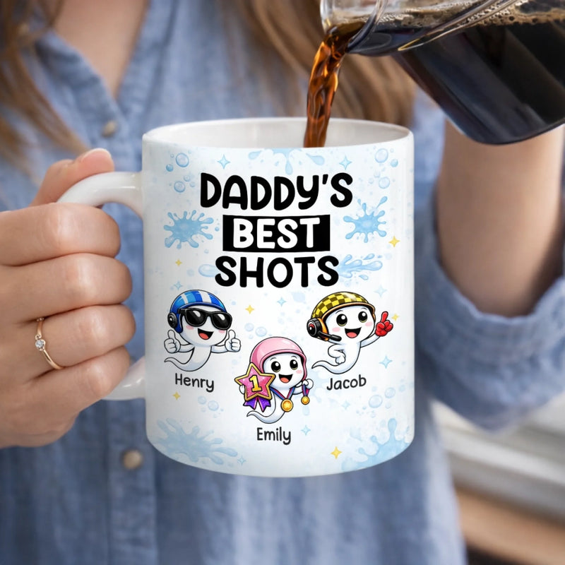 Custom Mug - Personalized Funny Father's Day Birthday Gifts For Dad - The Heart Of Our Family