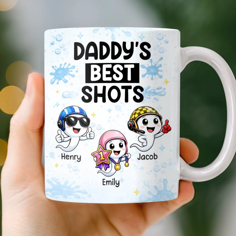 Custom Mug - Personalized Funny Father's Day Birthday Gifts For Dad - The Heart Of Our Family