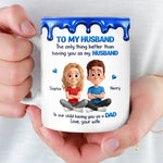 Custom 3D Inflated Effect Printed Mug - Personalized Anniversary Wedding Gifts For Husband And Wife, Him And Her - My Husband My Safe Place