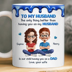 Custom 3D Inflated Effect Printed Mug - Personalized Anniversary Wedding Gifts For Husband And Wife, Him And Her - My Husband My Safe Place