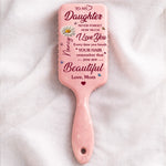 Custom Birth Month Flower Paddle Hair Brush - Personalized Birthday Gifts For Daughter - A Sweet Reminder She Can Hold