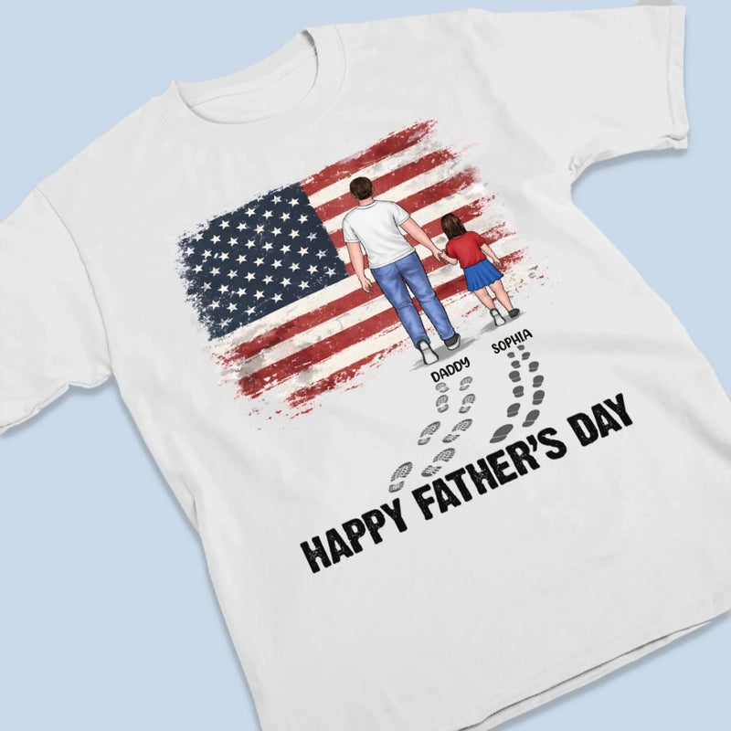 Custom Unisex T-shirt, Premium T-shirt, Hoodie - Personalized Father's Day Birthday Gifts For Dad, Grandpa - Forever My Hero