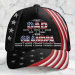 Custom Hat, All Over Print Classic Cap - Personalized Father's Day Birthday Gifts For Dad, Grandpa - Dad Strength Guides Our Way