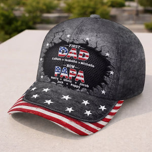 Custom Hat, All Over Print Classic Cap - Personalized Father's Day Birthday Gifts For Dad, Grandpa - Blessed Beyond Measure
