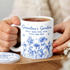 Custom 3D Inflated Effect Printed Mug And Coaster Set - Personalized Mother's Day Birthday Gifts For Mom, Grandma - Garden Of Love