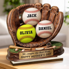Custom 2-Layered Wooden Plaque - Personalized Mother's Day Birthday Gifts For Mom - Our Best Catch Ever