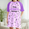 Custom Women's Sleep Tee - Personalized Birthday Gifts For Mom, Grandma - This Grandma Belongs To