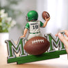 Great Players Are Raised By Even Greater Moms - Family Personalized Custom Shaped 2-Layered Wooden Plaque With Flat Stand - Mother's Day, House Warming Gift For Mom, Sport Lovers, Sport Players