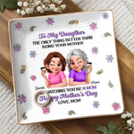 Custom 3D Inflated Effect Printed Full-Print Jewelry Dish - Personalized Mother's Day Birthday Gifts For Daughter - A Bond Forever In Bloom