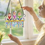 Custom Window Hanging Suncatcher Ornament - Personalized Mother's Day Birthday Gifts For Mom, Grandma - Mom, Our Sweetest Heart