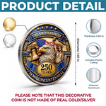 Custom Commemorative Keepsake Coin - Personalized America 250th Anniversary Gifts For Family - A Legacy Of Freedom And Pride