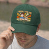 Custom Vintage Washed Denim Baseball Cap - Personalized Father's Day Birthday Gifts For Dog Lovers, Dog Dad And Mom - Dogs Make Me Happy