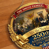 Custom Wood Sign - Personalized America 250th Anniversary Gifts For Mom, Dad, Brother, Sister, Kids - Freedom Shapes Our Journey