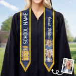Custom Photo Graduation Stole - Personalized Graduation Gifts For Him, Her - So Done, New Beginnings