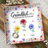 Custom Full-Print Jewelry Dish - Personalized Mother's Day Birthday Gifts For Mom, Grandma - Flowers, Love And Grandkids