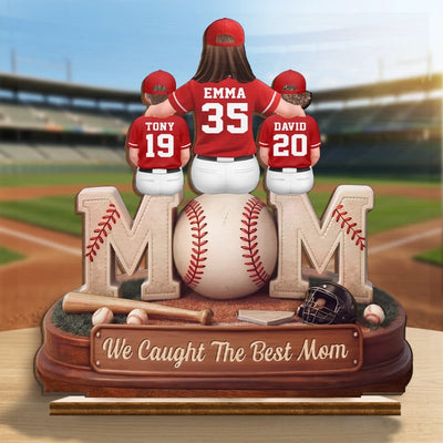 Custom 2-Layered Wooden Plaque - Personalized Mother's Day Birthday Gifts For Mom, Grandma - Raised By A Legend