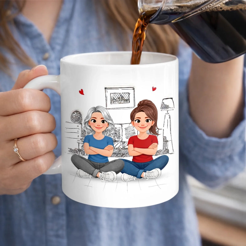 Custom Mug - Personalized Mother's Day Birthday Gifts For Mom, Daughter - A Bond That Only Grows