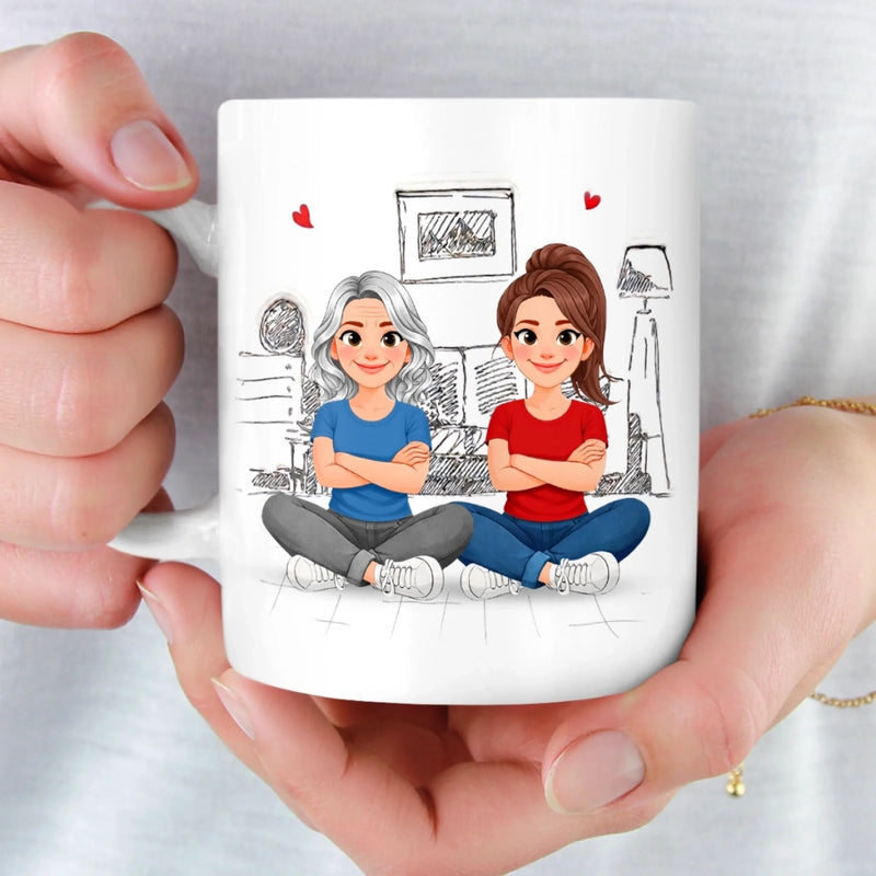 Custom Mug - Personalized Mother's Day Birthday Gifts For Mom, Daughter - A Bond That Only Grows