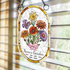 Custom Sunflower Window Hanging Suncatcher Ornament - Personalized Mother's Day Birthday Gifts For Mom, Grandma - A Little Garden Of Big Love