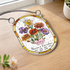 Custom Sunflower Window Hanging Suncatcher Ornament - Personalized Mother's Day Birthday Gifts For Mom, Grandma - A Little Garden Of Big Love