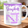 Custom Word Search Puzzle 3D Inflated Effect Printed Mug - Personalized Mother's Day Birthday Gifts For Mom, Grandma - All Words Lead To Mom