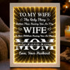 Custom Infinity Mirror Light Box - Personalized Mother's Day Anniversary Wedding Gifts For Husband And Wife, Him And Her - Loving You More Each Day
