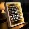 Custom Infinity Mirror Light Box - Personalized Mother's Day Anniversary Wedding Gifts For Husband And Wife, Him And Her - Loving You More Each Day