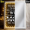 Custom Infinity Mirror Light Box - Personalized Mother's Day Anniversary Wedding Gifts For Husband And Wife, Him And Her - Loving You More Each Day