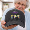Custom Vintage Washed Denim Baseball Cap - Personalized Mother's Day Gifts For Mom, Grandma - Official Grandma Club